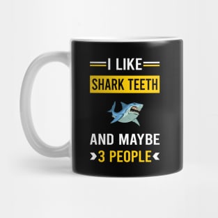 3 People Shark Teeth Mug